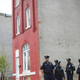 Baltimore police officers gather near the Western District Police Station in anticipation of a protest in honor of Freddie Gray April 25, 2015.
Mark Makela/Getty Images